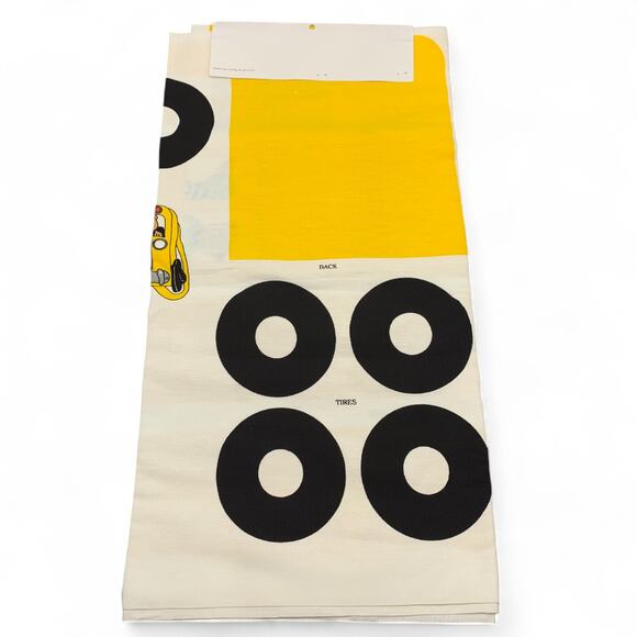 Hancock Fabrics Fabric Panel Cut Sew Yellow School Bus Backpack Grill Pocket '98 - Picture 5 of 7